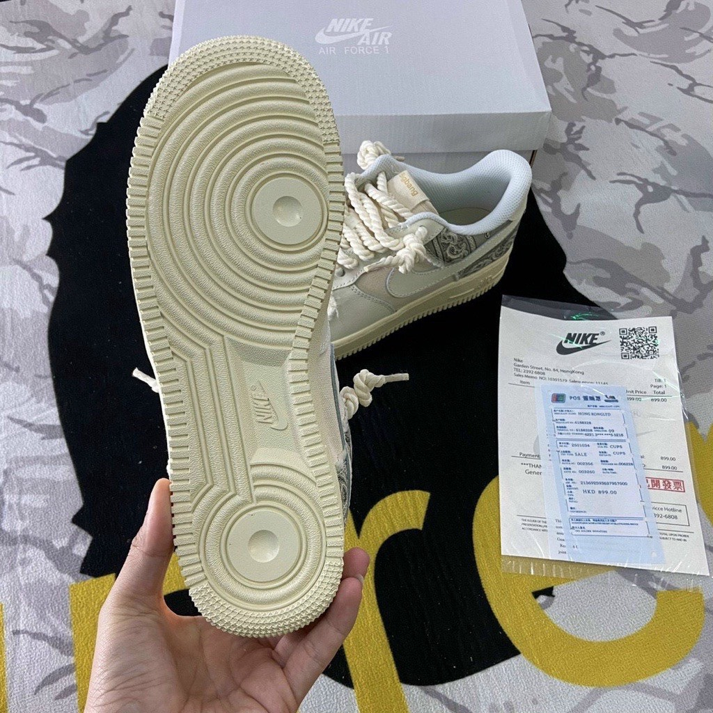 Giày _Nike Air force 1 dây thừng, giày af1 dây  bản đế air chuẩn hàng trung Full PK