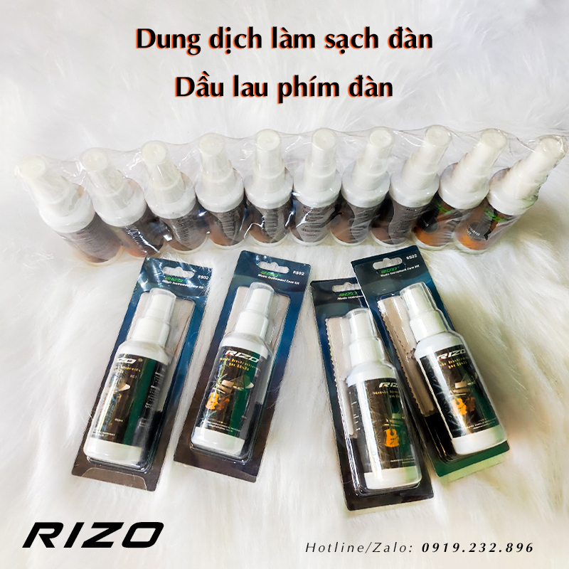 Nước lau vệ sinh và dầu chống gỉ dây thùng đàn phím đàn guitar ukulele lau bao da bao vải chống nấm mốc