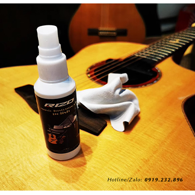 Nước lau vệ sinh và dầu chống gỉ dây thùng đàn phím đàn guitar ukulele lau bao da bao vải chống nấm mốc