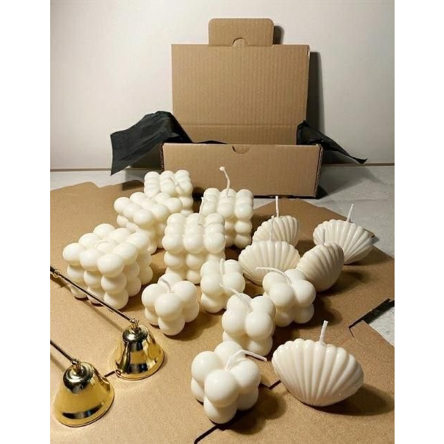 Nến Thơm Rubic Mini Kèm Hộp Làm Quà Tặng - Nến Thơm Rubik Decor Thư Giãn Nhiều Màu Từ Sáp Đậu Nành PN30