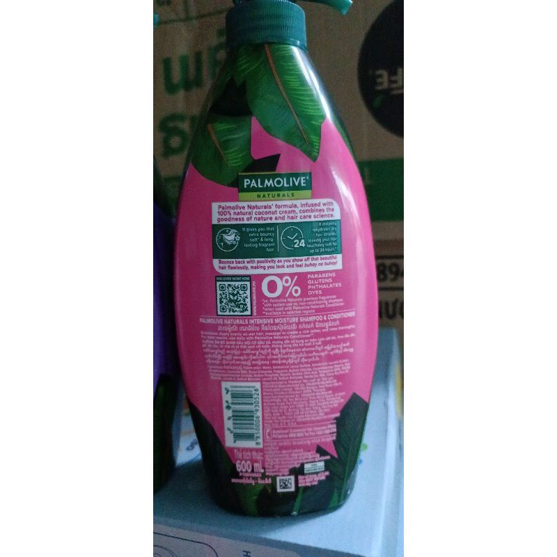 Chai dầu gội có dầu xả Palmolive chiết xuất thiên nhiên suôn mượt óng ả 600ml