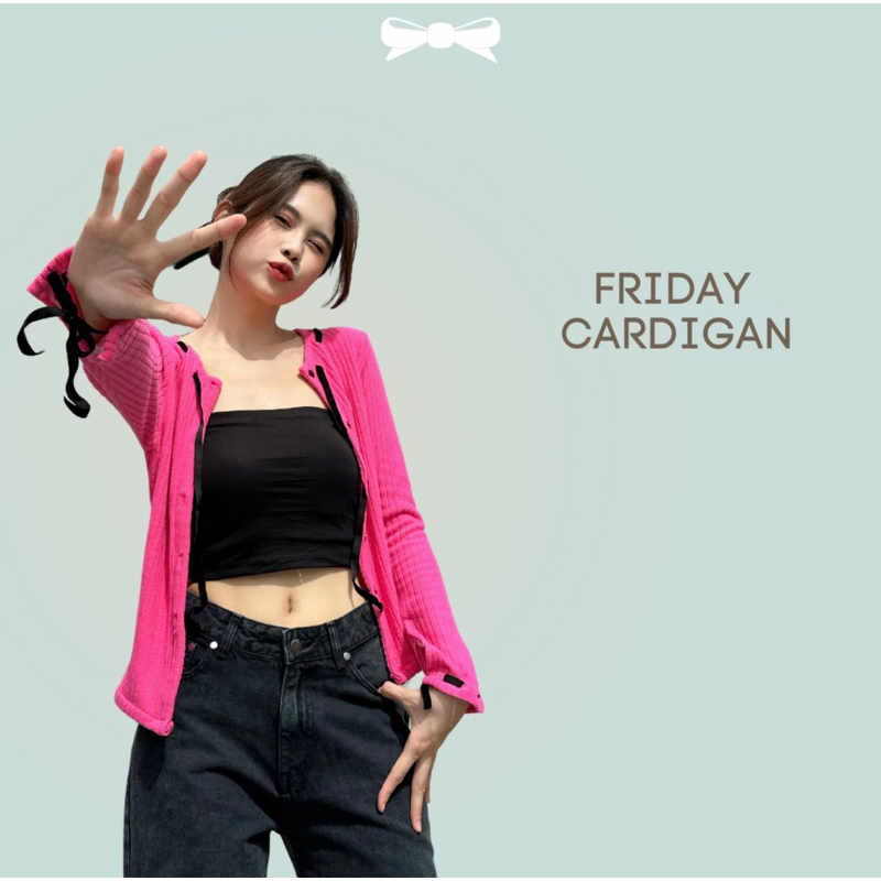 SODA POP - Friday Cardigan -  Áo cardigan hồng