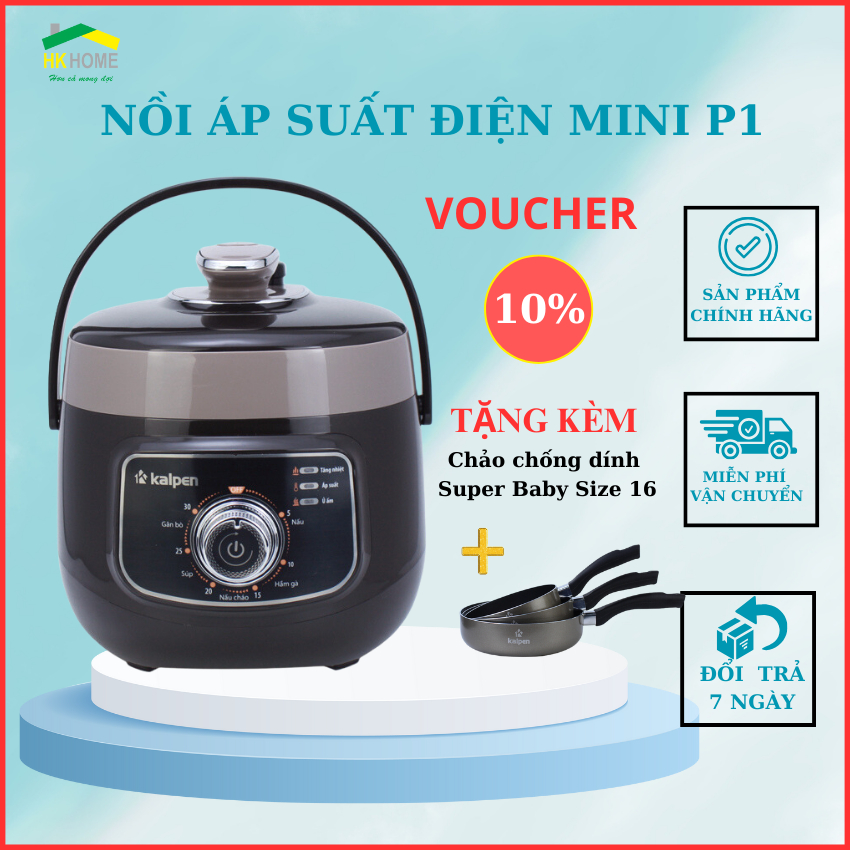 Nồi áp suất điện cao cấp 2.5L van xả áp độc lập, Hàng chính hãng công nghệ Đức bảo hành 2 năm