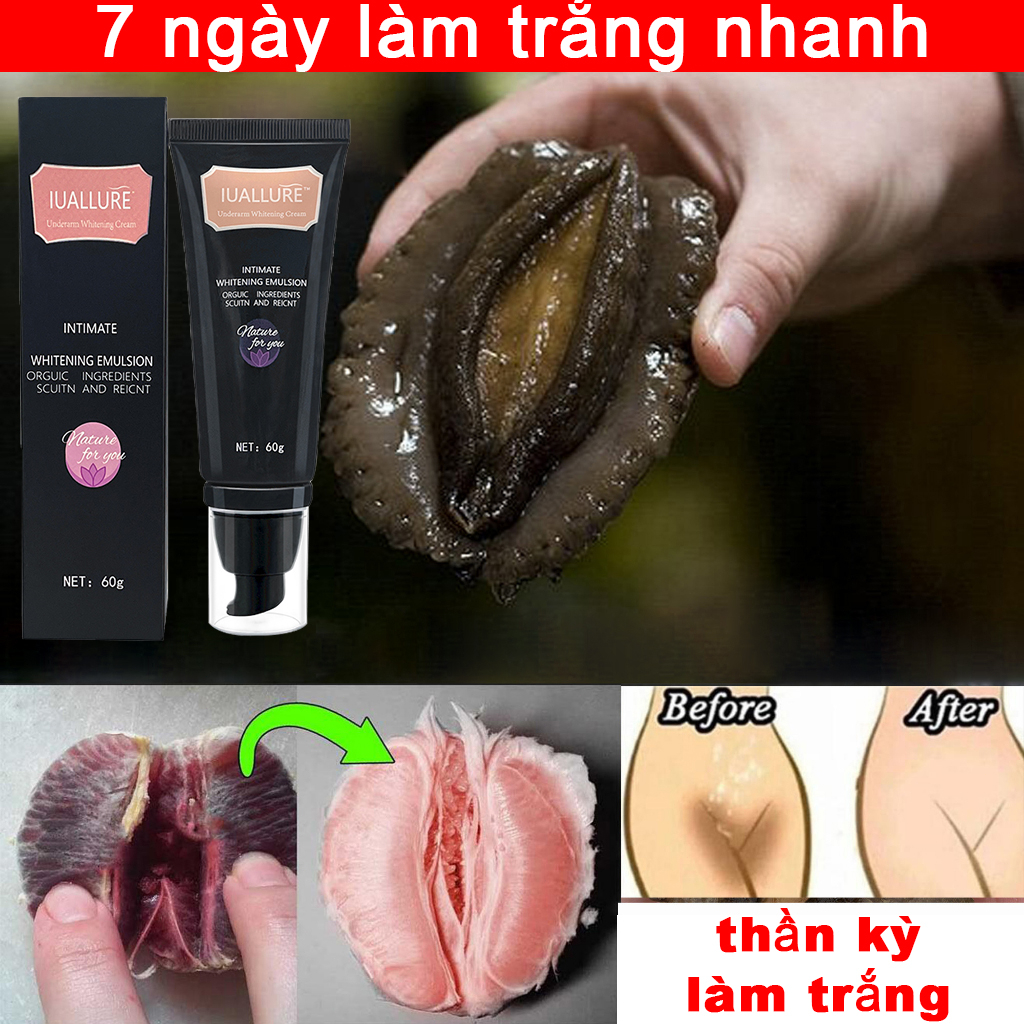 Kem làm trắng da Làm trắng vùng kín Làm hồng vùng kín 60g cổ đầu gối cả người làm trắng dưỡng ẩm giảm hắc tố