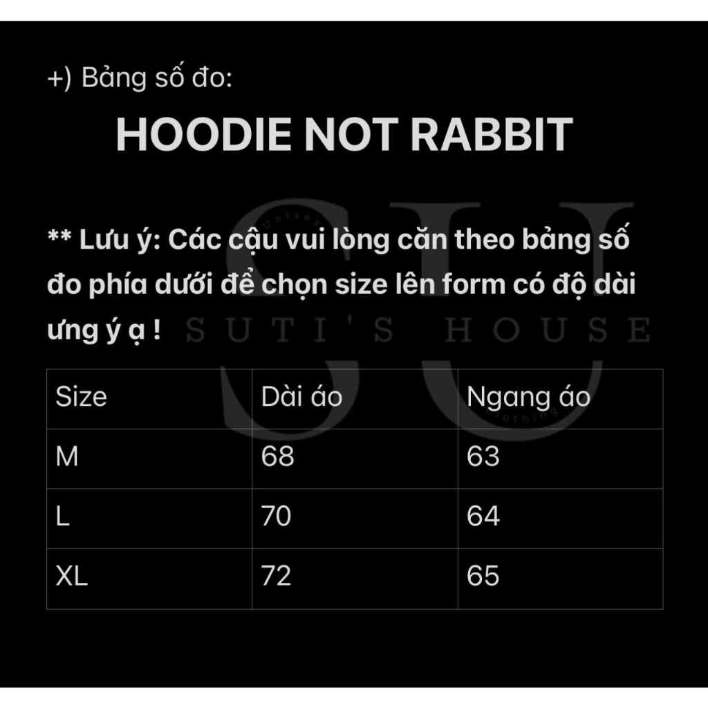 Áo hooodie not rabbit in hình form rộng unisex nam nữ phong cách cá tính, năng động, áo nỉ có mũ mùa đông boy phố chất