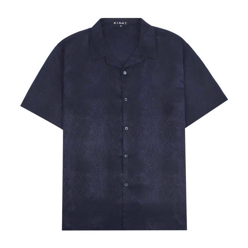 Áo sơmi hoạ tiết da rắn ẩn