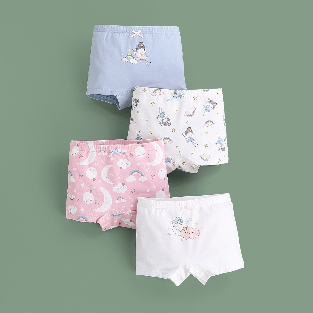 [M03 Hàng cao cấp] Set quần chip cho bé gái, chip đùi trẻ em bé gái cotton Maruka Fashion in hình đáng yêu 10-45kg