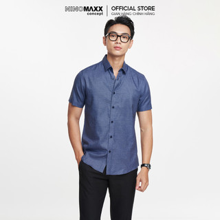 N&m áo sơ mi nam tay ngắn họa tiết slim fit 1905143