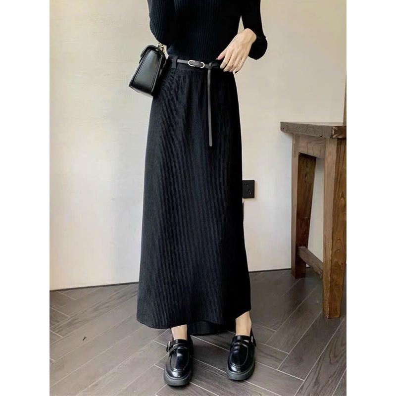 CHÂN VÁY LEN TĂM NHÍ KÈM ĐAI DA THIẾT KẾ MỚI 2023 #360