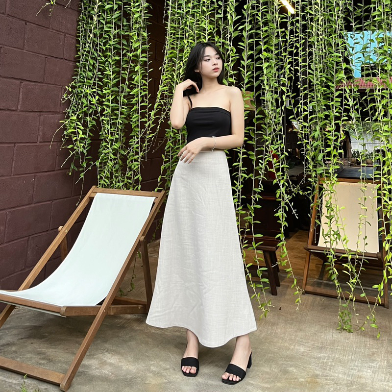 Chân váy xuông xoè dài 90cm thiết kế by Dens.clothing