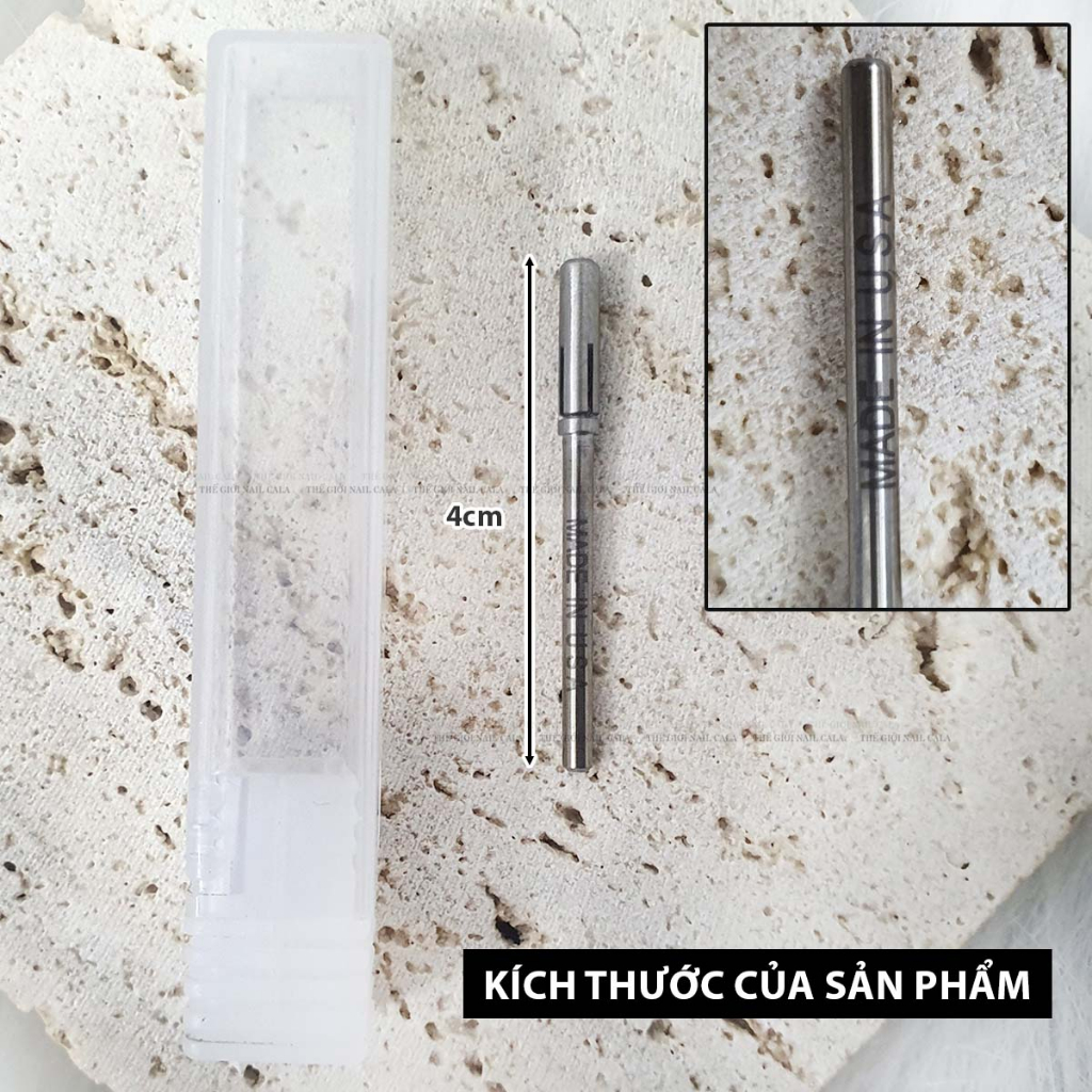 Đầu mài nhám mini USA + vỏ nhám mài móng USA cao cấp, mài sần + mài mịn móng siêu êm