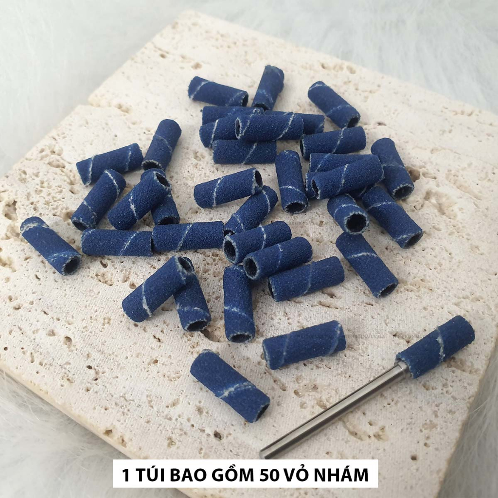 Đầu mài nhám mini USA + vỏ nhám mài móng USA cao cấp, mài sần + mài mịn móng siêu êm