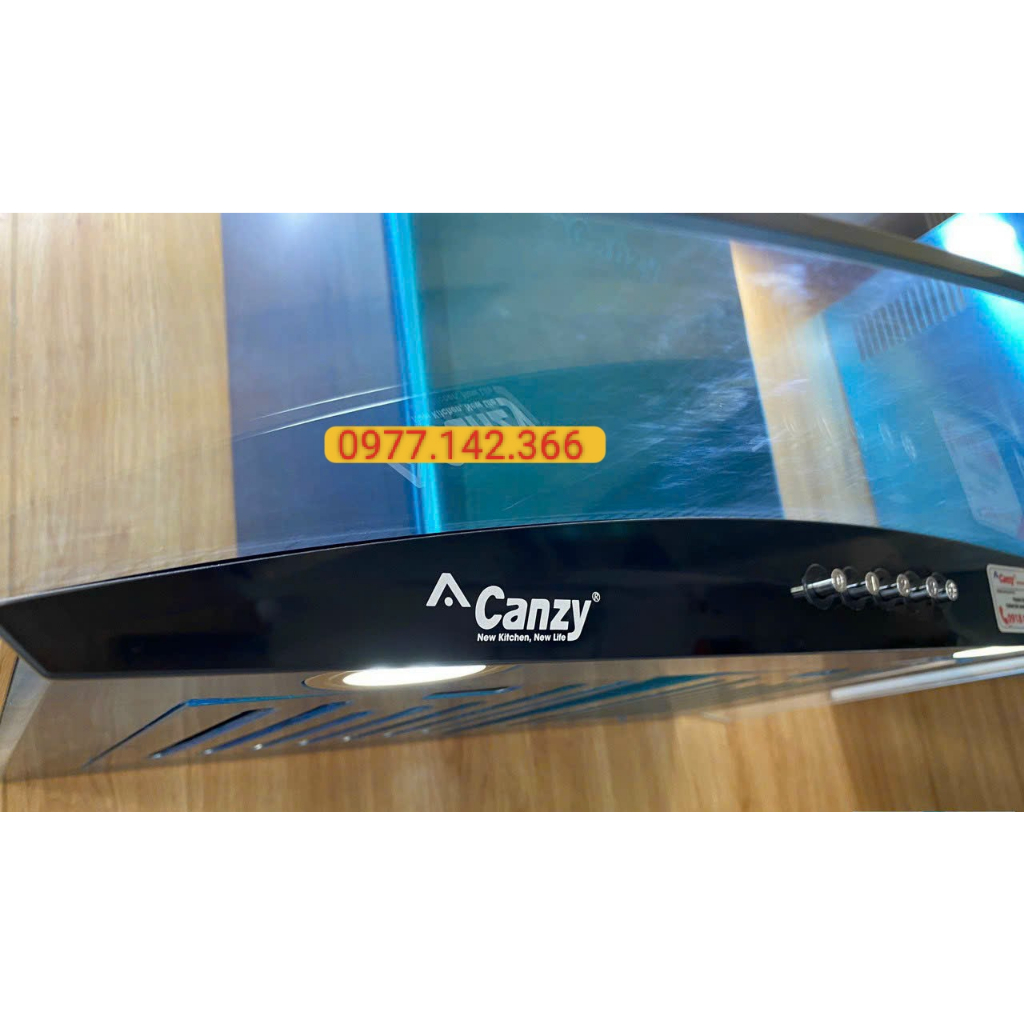 Máy hút mùi Canzy CZ SB07E Hút mùi kính cong công suất lớn, êm. máy hút khói nhà bếp. máy hút mùi nhà bếp chính hãng
