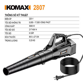Máy Thổi Bụi Có Điều Tốc Komax 2807