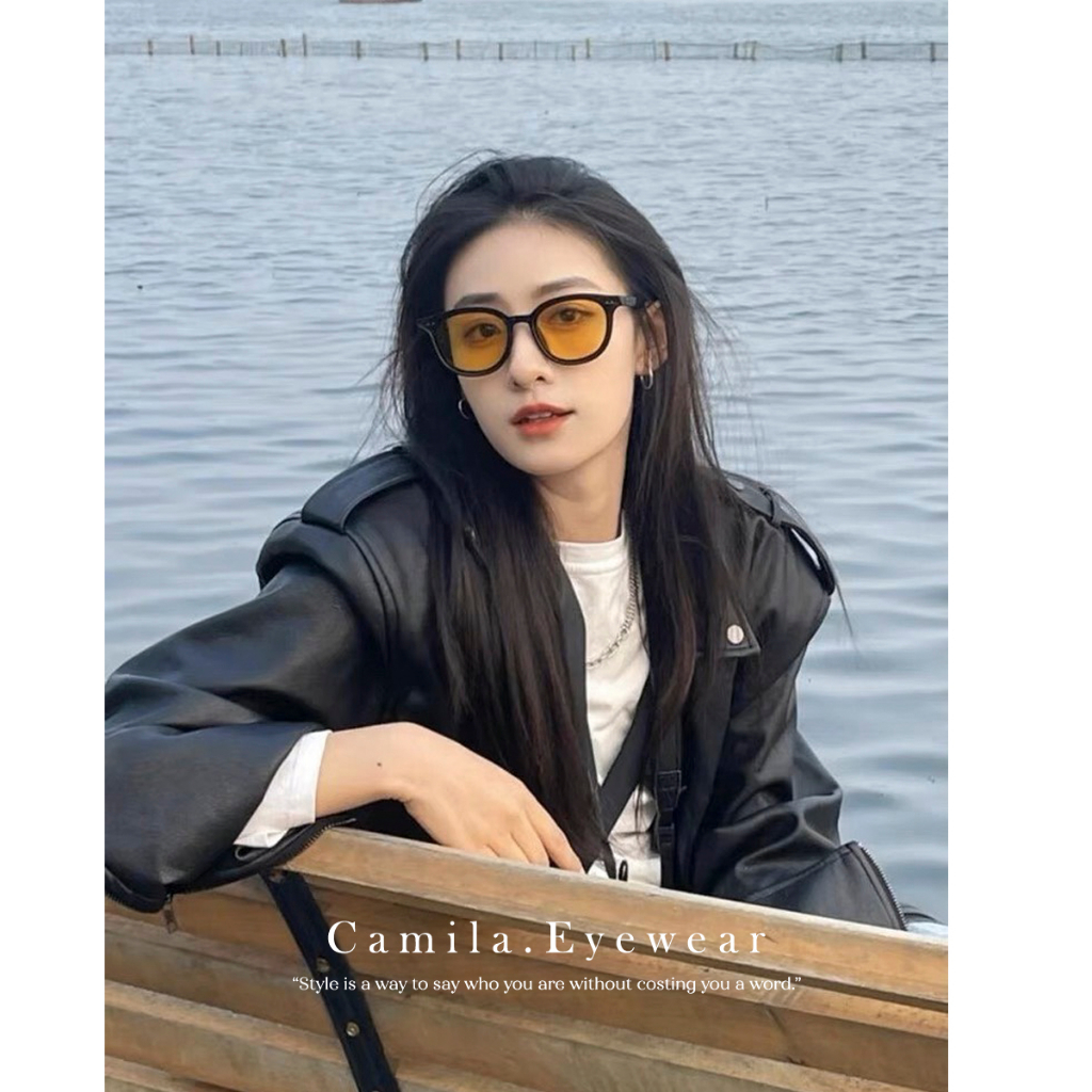 Kính mát nam nữ CAMILA mắt tròn thời trang unisex Hàn Quốc C3110