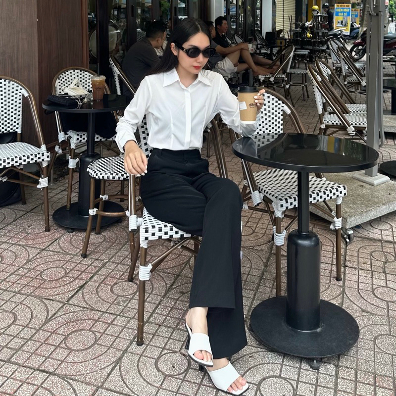 Quần tây hơi loe thiết kế by Dens.clothing dài 103cm