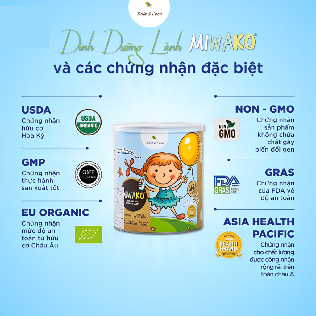 [Date T3/2024] Sữa Hạt Miwako Vị Gạo Hộp 400g x 1 Hộp - Miwako Official Store