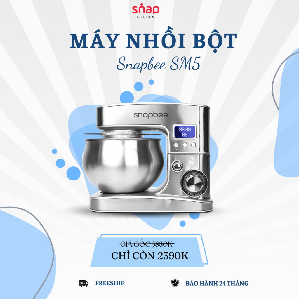 Máy trộn bột đánh trứng đa năng Snapbee queen