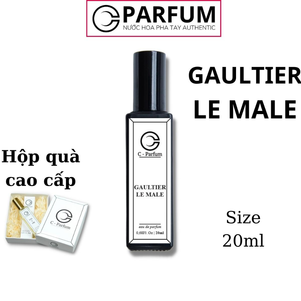 Nước Hoa Nam GAULTIER LE MALE chính hãng Cparfum Gợi cảm, Quyến rũ, Thu hút 20ml