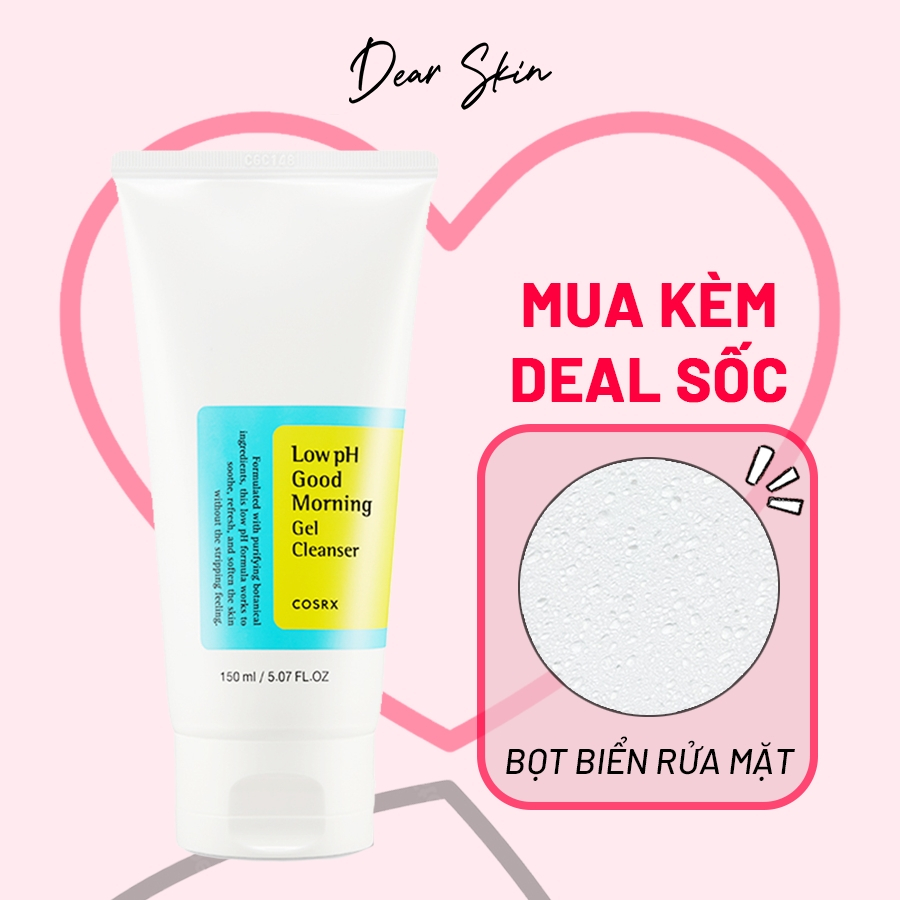 Sữa Rửa Mặt Cosrx Low pH Good Morning Gel Cleanser 150ml Chính Hãng