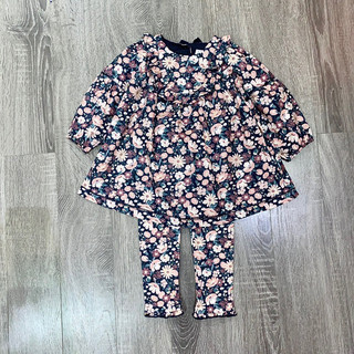 Bộ váy kèm quần legging hoa nhí Joie xuất dư xịn