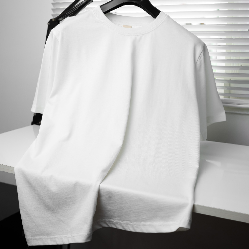 Áo Thun Trơn Holiday Basic Tee | Màu trắng form rộng 250gsm