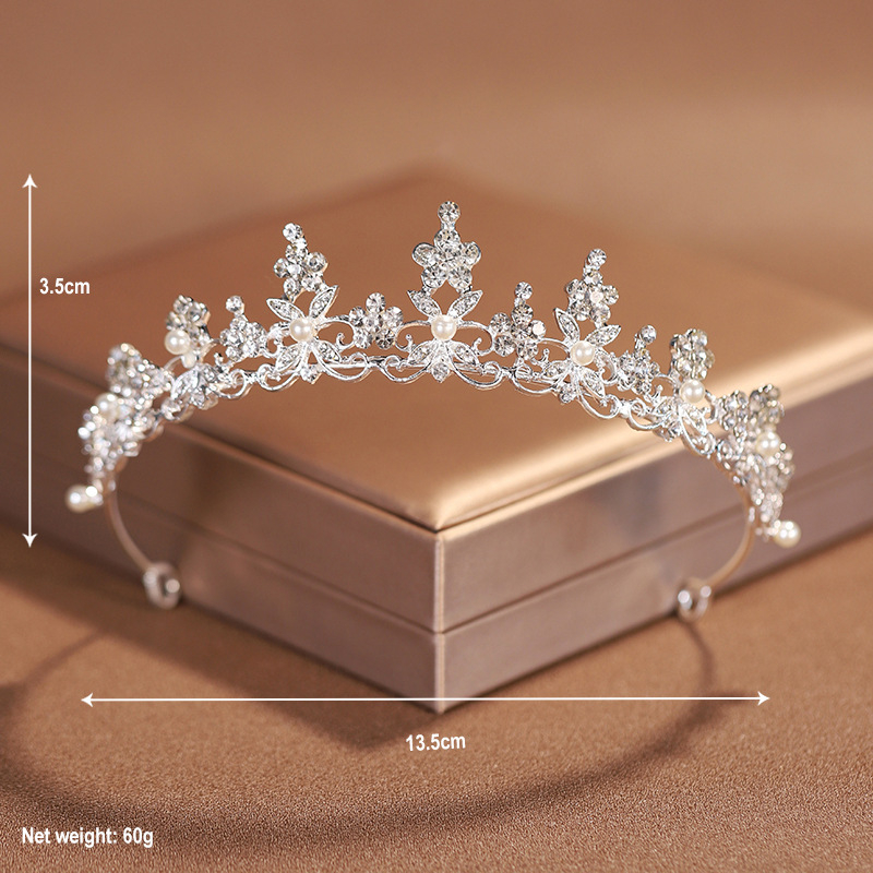 Vương miện công chúa cho bé gái đính đá lấp lánh xinh xắn dễ thương