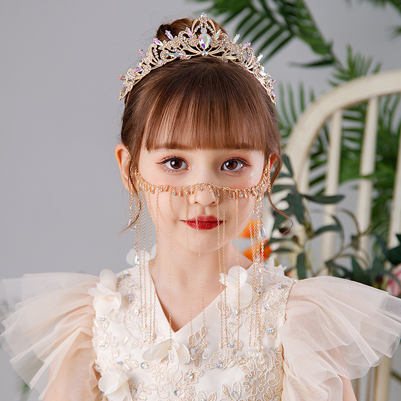 Vương miện công chúa cho bé gái đính đá lấp lánh xinh xắn dễ thương