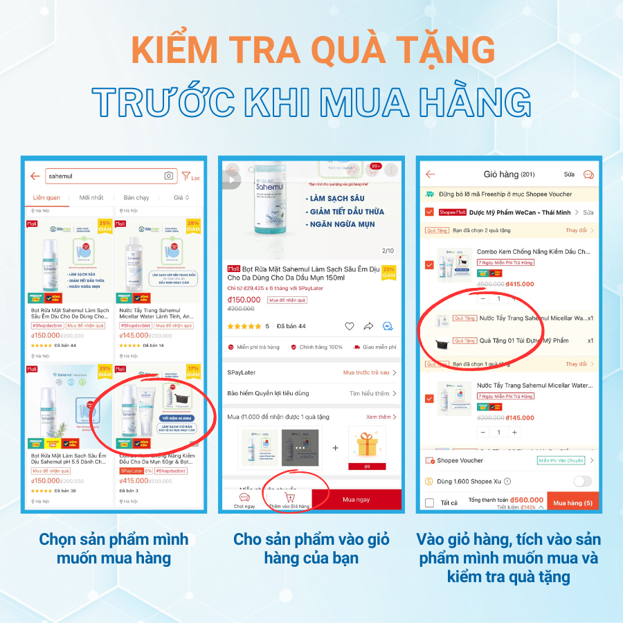 Nước Tẩy Trang Sahemul Nhẹ Dịu Dành Cho Da Dầu Mụn Micellar Water 250ml