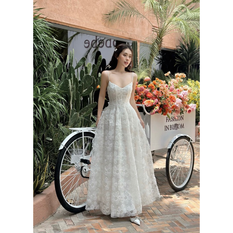 👗 ĐẦM MAXI REN KIM SA 2 DÂY