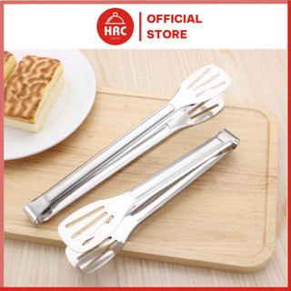 Kẹp Gắp Thịt Nướng Thức Ăn, Gắp Đá Tiện Dụng Kẹp Inox Đa Năng 3 Lỗ Thoát Nước