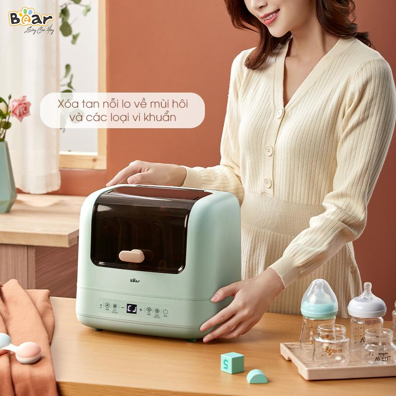 Combo Nồi Nấu Cháo Chậm 0,8L SUBE001, Máy tiệt trùng bình sữa SB-MTT17, Máy Hâm Sữa TNQ-D12D1 và Máy Xay Ăn Dặm D02Q1