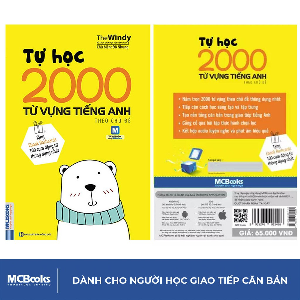 Sách - Tự Học 2000 Từ Vựng Tiếng Anh Theo Chủ Đề Phiên Bản Khổ Nhỏ (Học Kèm App Online)