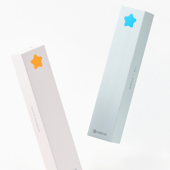 Bút bi gel xoay Kaco Love kèm 2 ruột mực đen ngòi 0,5mm