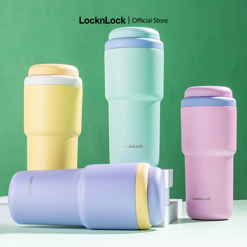 Bình giữ nhiệt Lock&Lock Daily Macaron Tumbler LHC3292 480ml thép không gỉ 316L