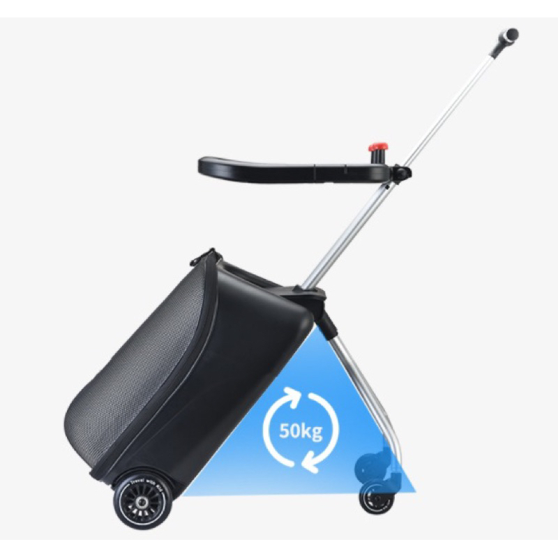 Vali kiêm xe đẩy chính hãng Qbox cho mẹ bĩm cho bé yêu 21,5l tặng kèm túi quà