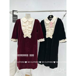 Váy nhung bèo ngực sm