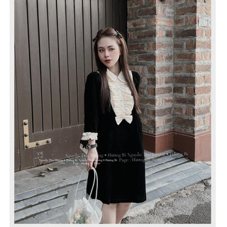 Váy nhung bèo ngực sm