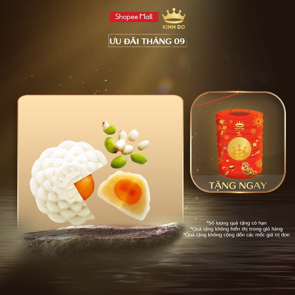 Bánh dẻo nhân ngọt 1 trứng - Bánh trung thu Kinh Đô