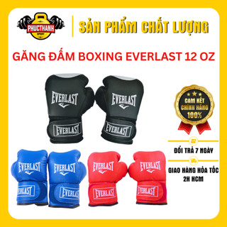 Găng đấm boxing Everlast 12OZ màu ngẫu nhiên