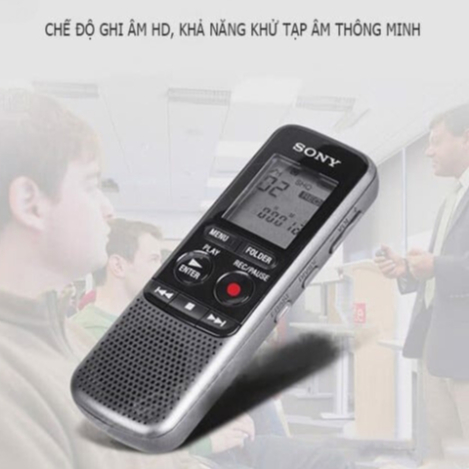 Máy ghi âm SONY PX240 chính hãng ,máy ghi âm sử dụng Pin AAA liên tục 62 giờ ,chất lượng âm thanh chuẩn ,loa ngoài to dõ