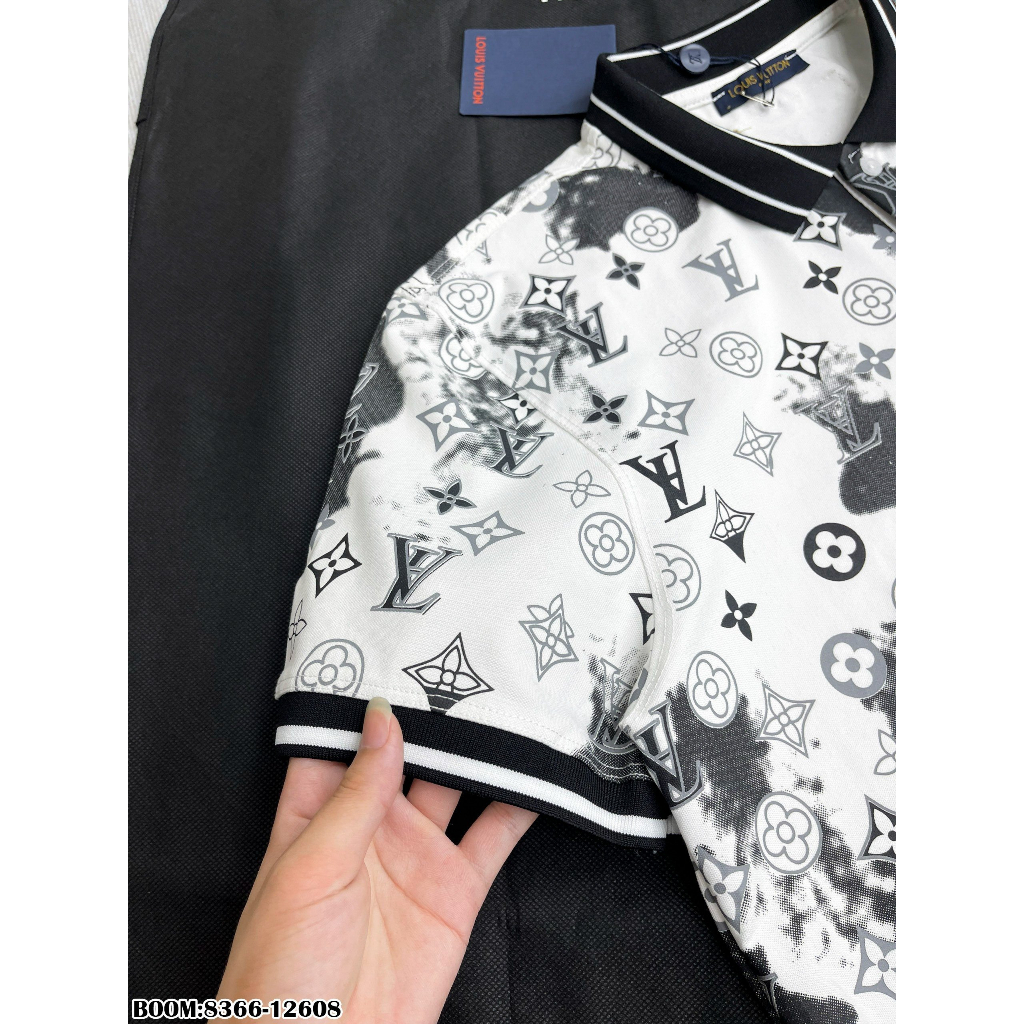 🔥Hot🔥Áo polo LV họa tiết thiết kế hot trend Nam nữ New 2023