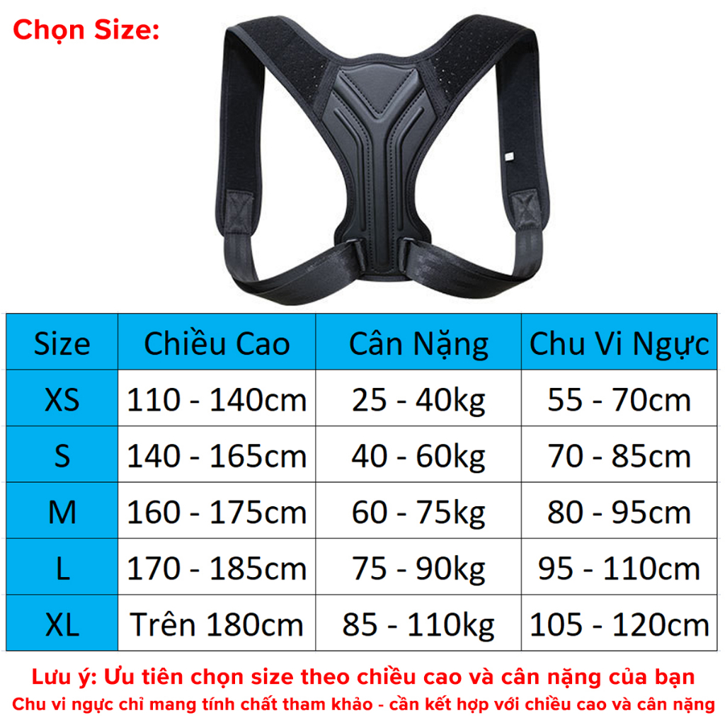 Đai Chống Gù Lưng Trẻ Em Người Lớn Chọn Size Có Nẹp Da PU Cứng Tăng Chiều Cao Cho Dân Văn Phòng A02 Chính Hãng Amalife