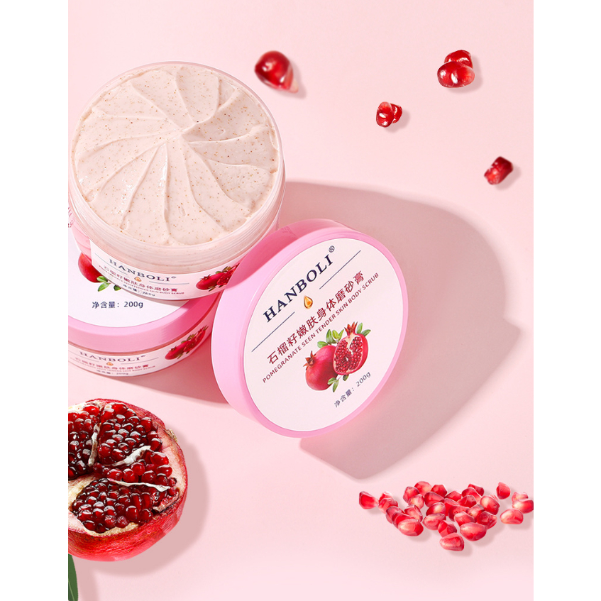 HANBOLI Tẩy da chết Toàn thânChiết xuất từ Lựu BODY SCRUB