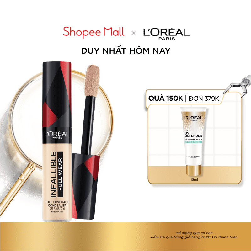 Kem Che Khuyết Điểm L'Oreal Paris Infallible Full Wear 10ml