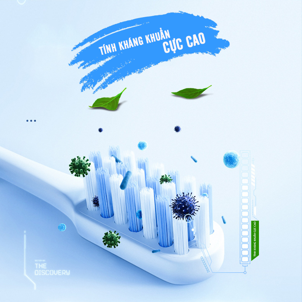 Cho máy đánh răng điện Xiaomi Soocas, Set bộ 2 đầu bàn chải thay thế x1 x3 x3u x5 Soocare Minh House