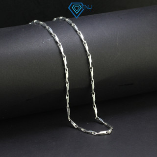 Dây chuyền nam bạc dây mưa sợi siêu nhỏ trơn viền cá tính DCK0097 - Trang Sức TNJ
