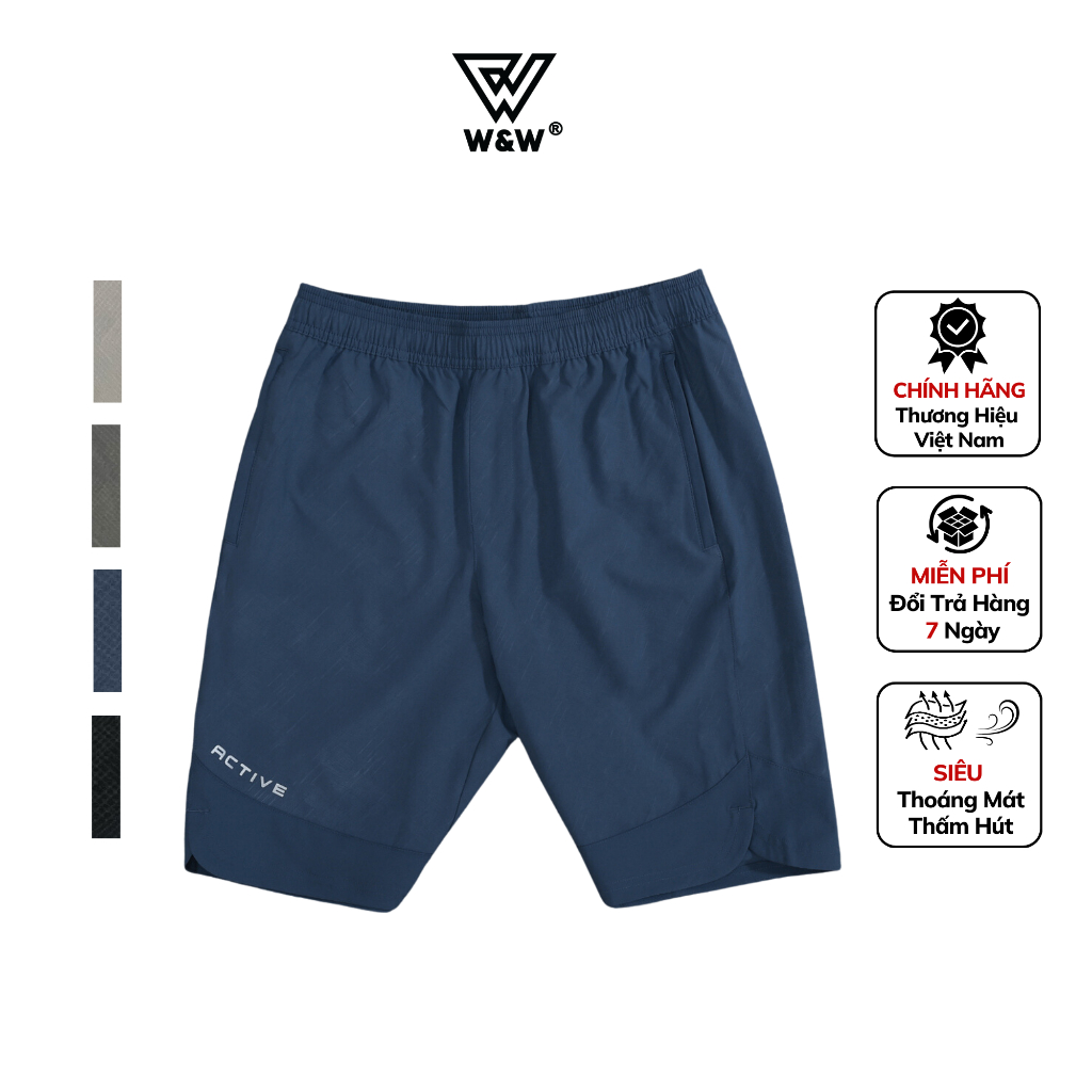 Short Gió Nam W&W Vải Polyester Cao Cấp WSH49P