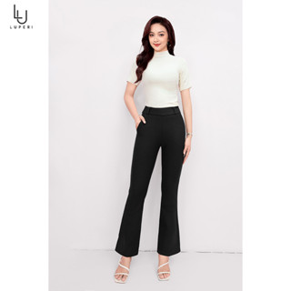 Quần Legging Trơn Ống Loe Luperi LP549 Thiết Kế Cạp Cao Gen Bụng Trẻ Trung Năng Động
