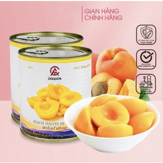Đào ngâm boddob thái lan lon 820g